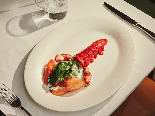 Lobster dish at Claridge's Restaurant