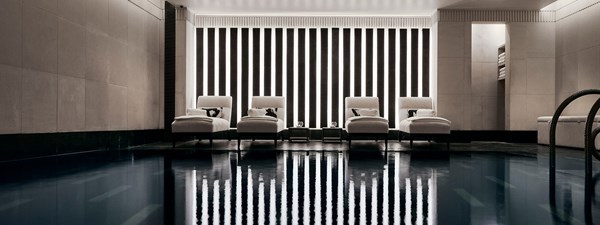 The swimming pool at the Aman Spa at The Connaught